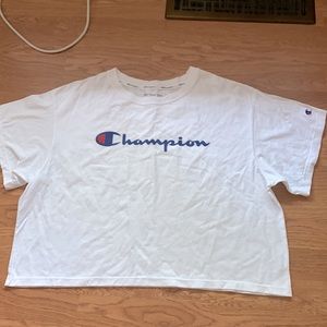 champion cropped t shirt